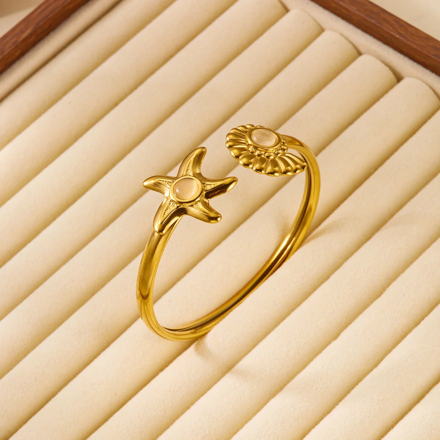 Design Sense Stainless Steel Cuff Bangles for Women