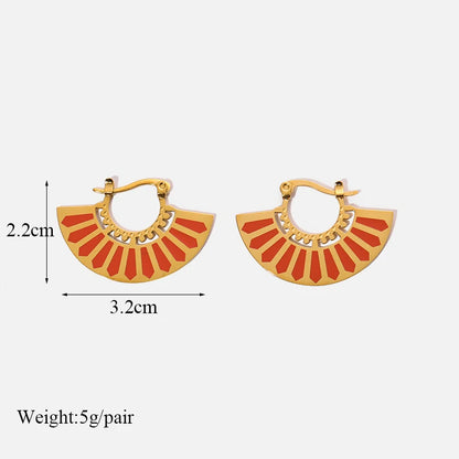 Boucles d'oreilles pour femmes et filles, mode plaqué or 18 carats, bijoux étanches, cadeau