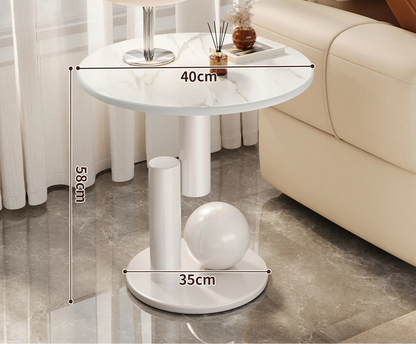 Living room sofa,small coffee table,side cabinet,living room home,light luxury bedside table, balcony, simple and creative