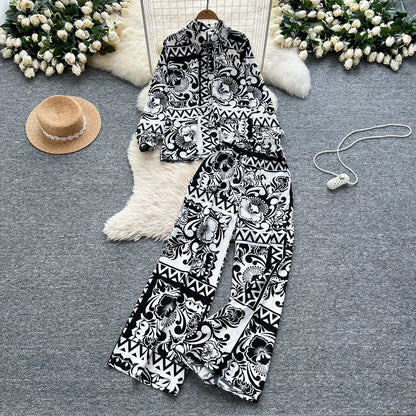 Elegant Women's Floral Two Piece