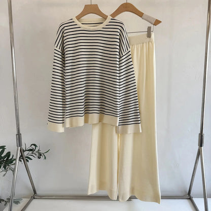 Elegant Two-Piece Set Women's Fashionable Autumn Winter
