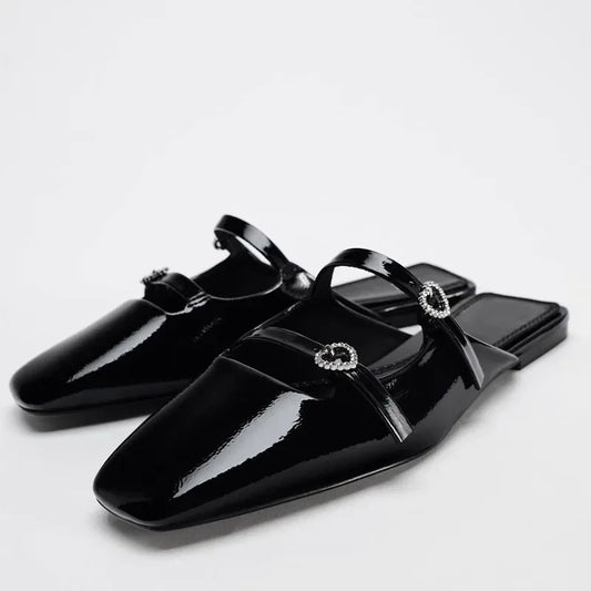 Black Women Flats Luxury Designer