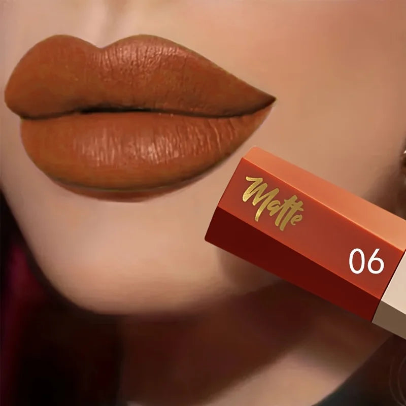 Velvet Matte Liquid Lipstick,Lightweight Thin-as-Fog Texture,Long Lasting Waterproof Lip Makeup Gift for Women