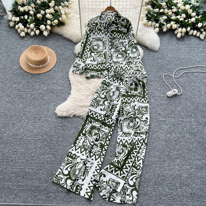 Elegant Women's Floral Two Piece