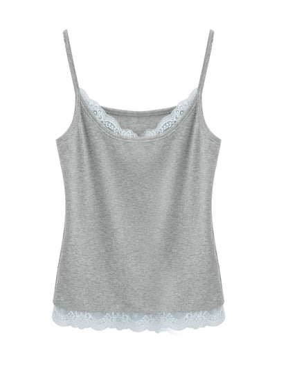 New Arrival:Elegant Stylish Fine Ribbed Slim-Fit Lace Trim Strapless Layering Top Base Layer Women