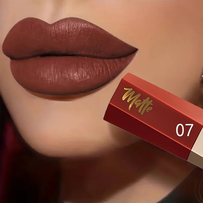 Velvet Matte Liquid Lipstick,Lightweight Thin-as-Fog Texture,Long Lasting Waterproof Lip Makeup Gift for Women