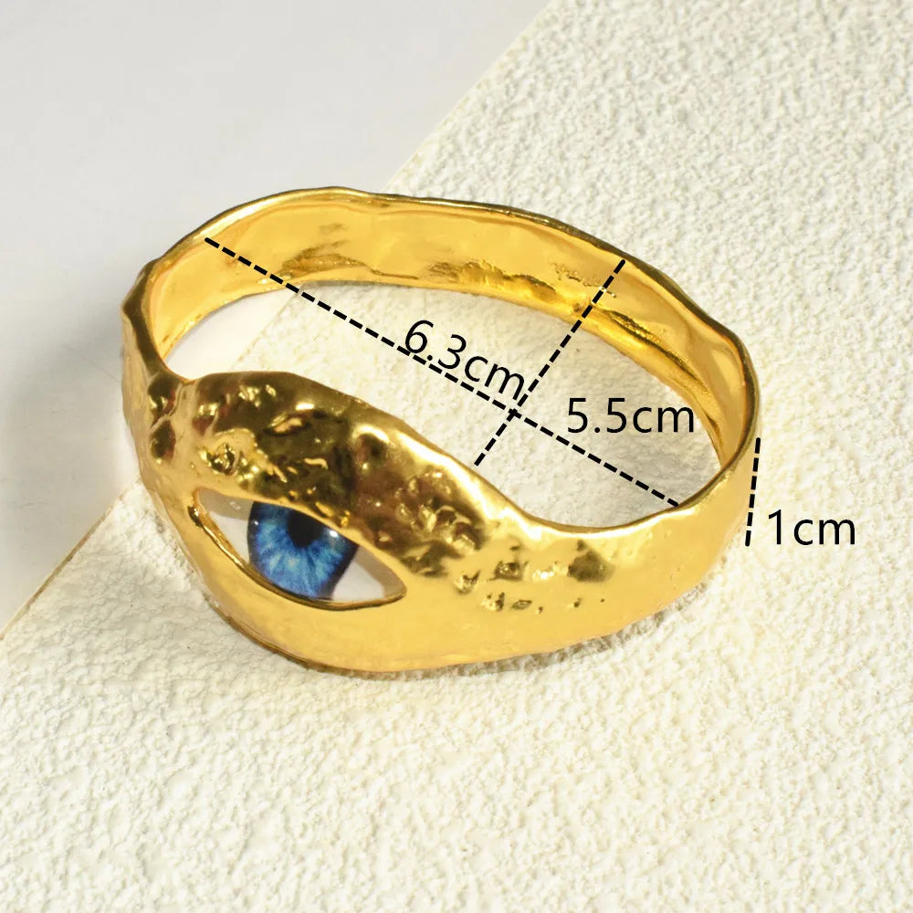 Gorgeous Hand Simple Bracelet Plated Eyes Nose Mouth Small Wrist Bangle For Women