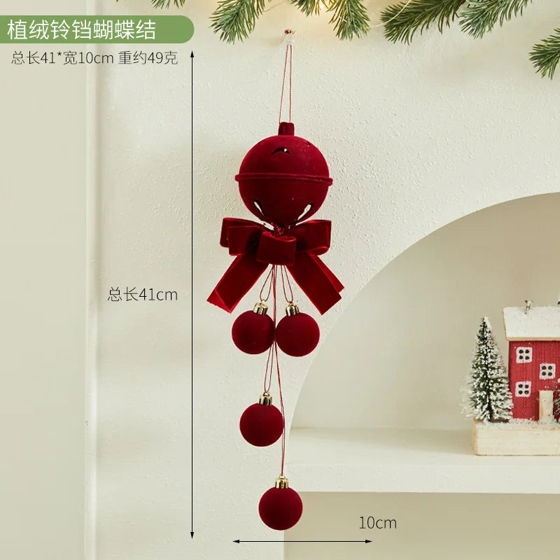New Style Atmosphere Bell Bow Pendant Christmas Tree Decoration