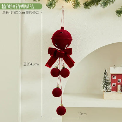 New Style Atmosphere Bell Bow Pendant Christmas Tree Decoration