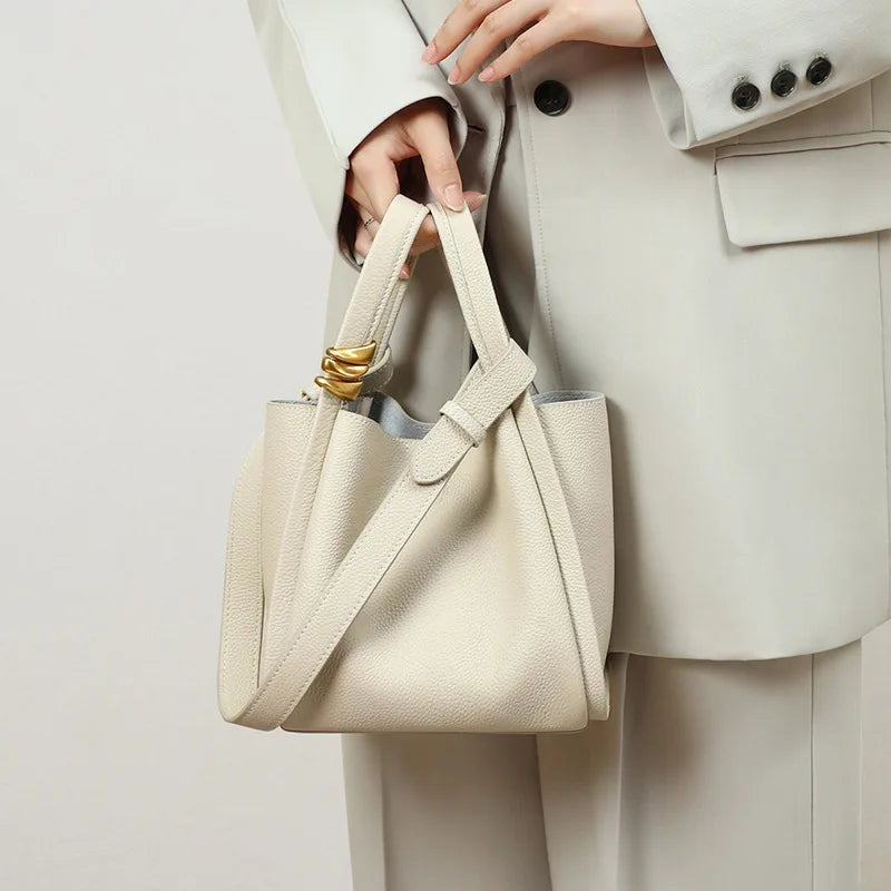 Bucket Bag for Women Small Tote Bag Drawstring Top Handle Handbag