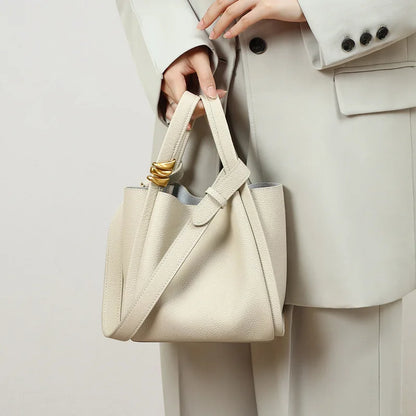 Bucket Bag for Women Small Tote Bag Drawstring Top Handle Handbag