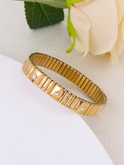 Fashion Steel Elastic Bracelet for Women Classic Watch Waterproof Jewelry