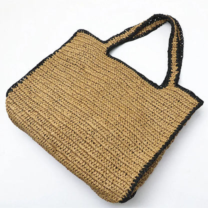 Large Capacity Straw Tote Bags for Women