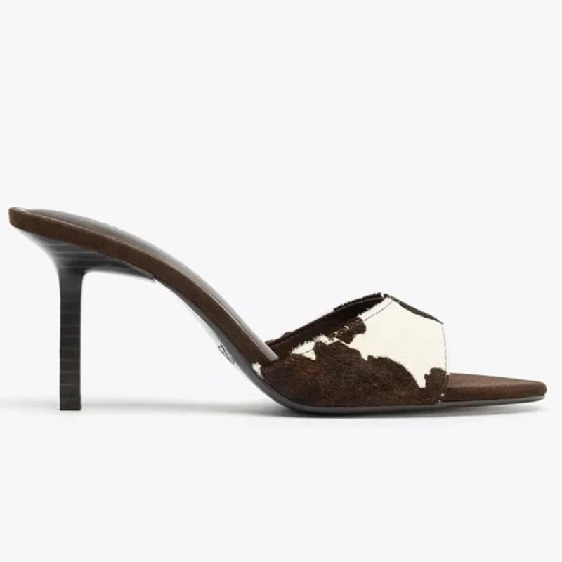 Elegant Thin Heels Slippers