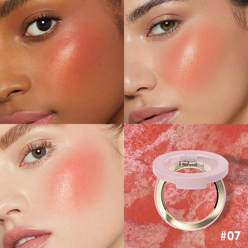 Pearly Powder Blush Highlighter Long-lasting