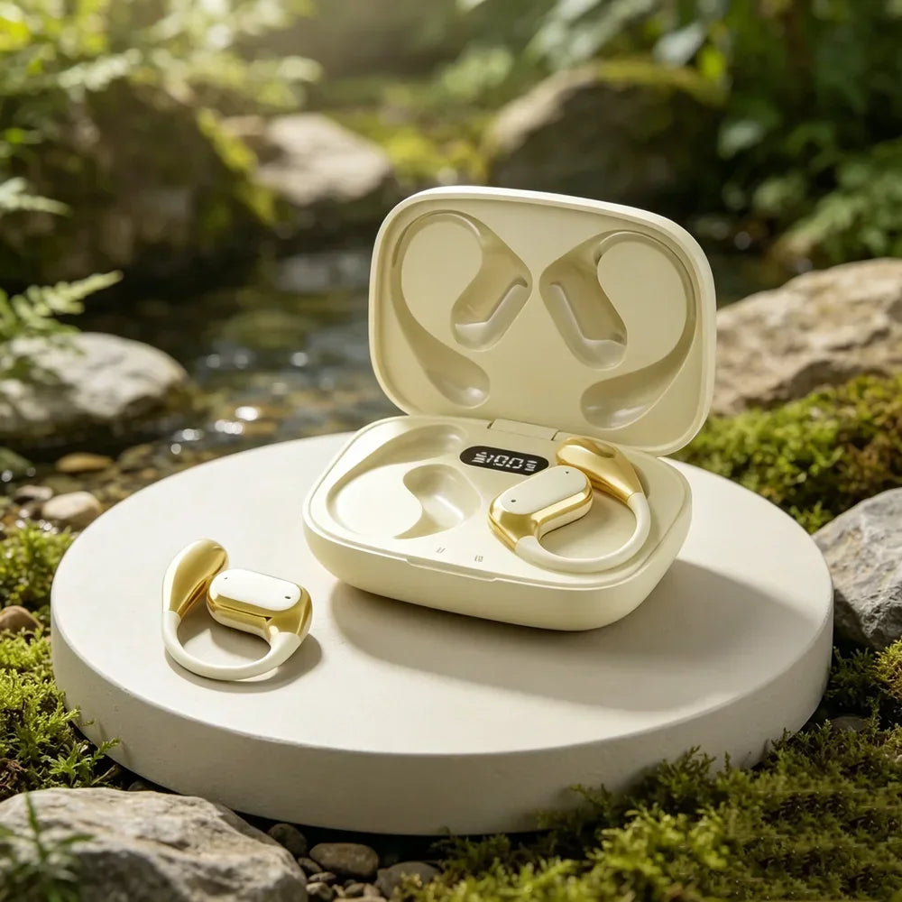 Fone Bluetooth Earbuds Wireless Headphones Professional Bluetooth Headsets Include Ergonomic Boom Mics for Superior Clarity