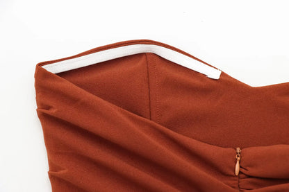 Top Pleated Slim Dress