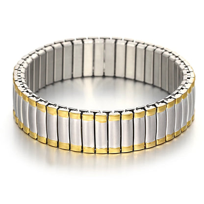 Gold palted Stainless Elastic Bracelet