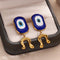 Cartoon Doodle Evil Eye Earrings for Women Stainless Steel Gold Color Stud Earrings 2025 Trend Piercing Wedding Jewelry Gift