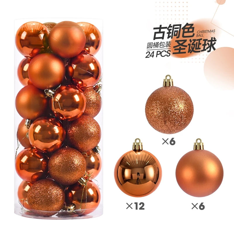 1Box 3/4cm Christmas Balls Christmas Tree Ornaments Xmas Hanging Tree Pendants