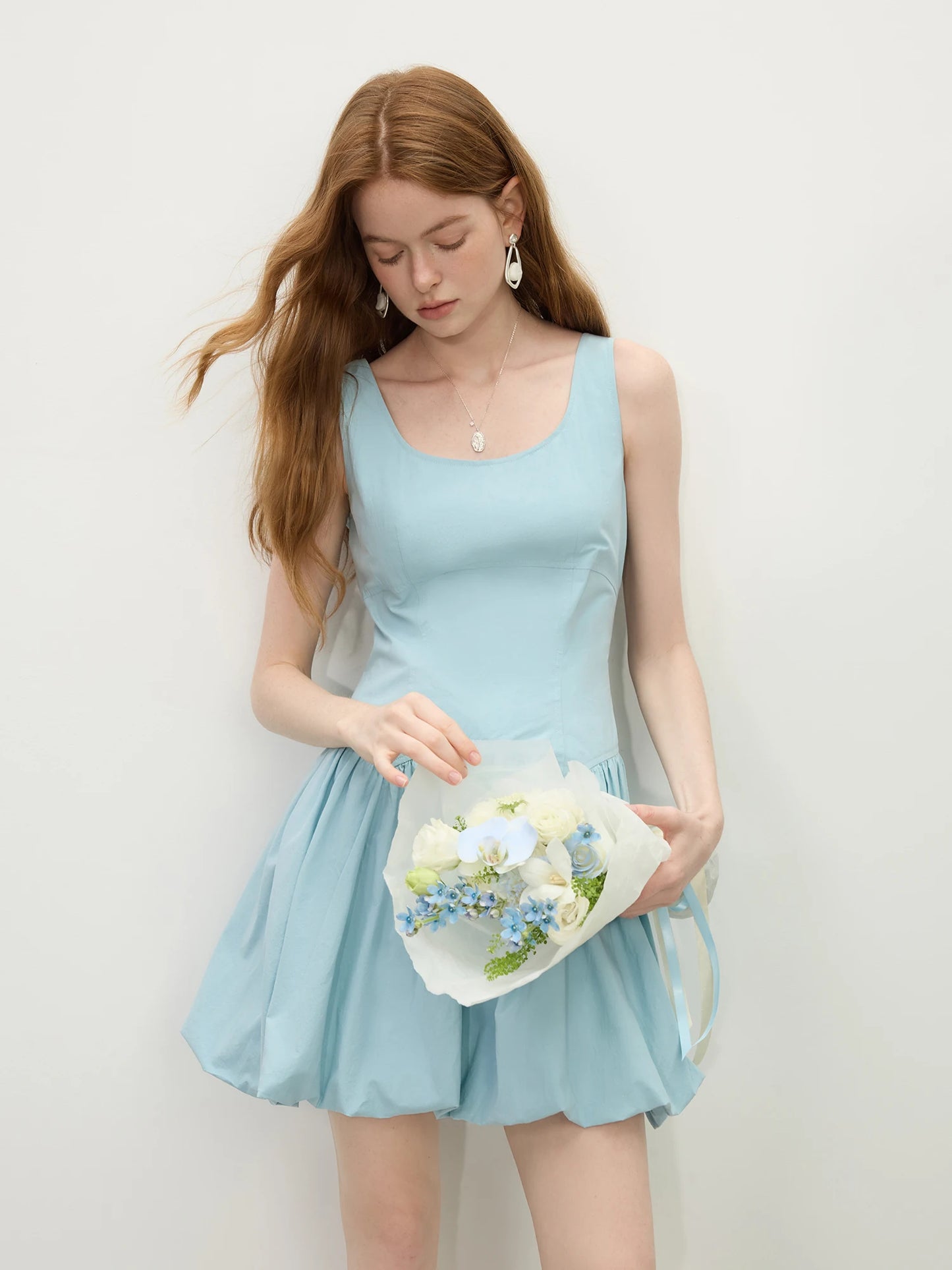 Sweety Girly Long Dresses For Women New Sleeveless Bud Chic Vest Dress