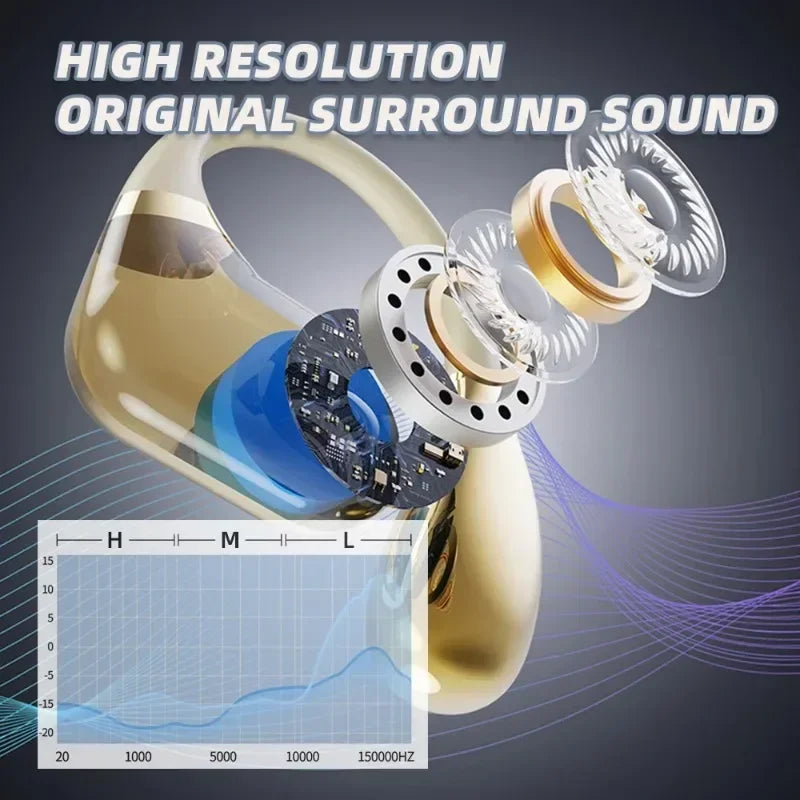 Fone Bluetooth Earbuds Wireless Headphones Professional Bluetooth Headsets Include Ergonomic Boom Mics for Superior Clarity
