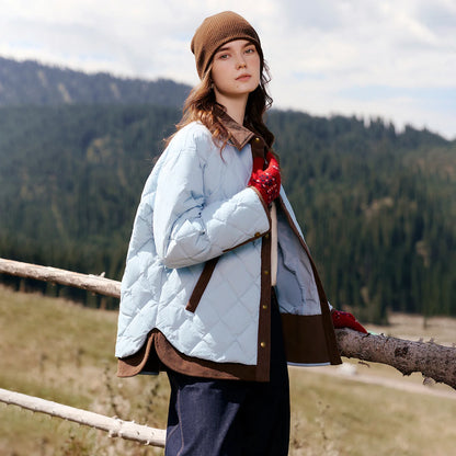 Women Shirt Style Down Jacket