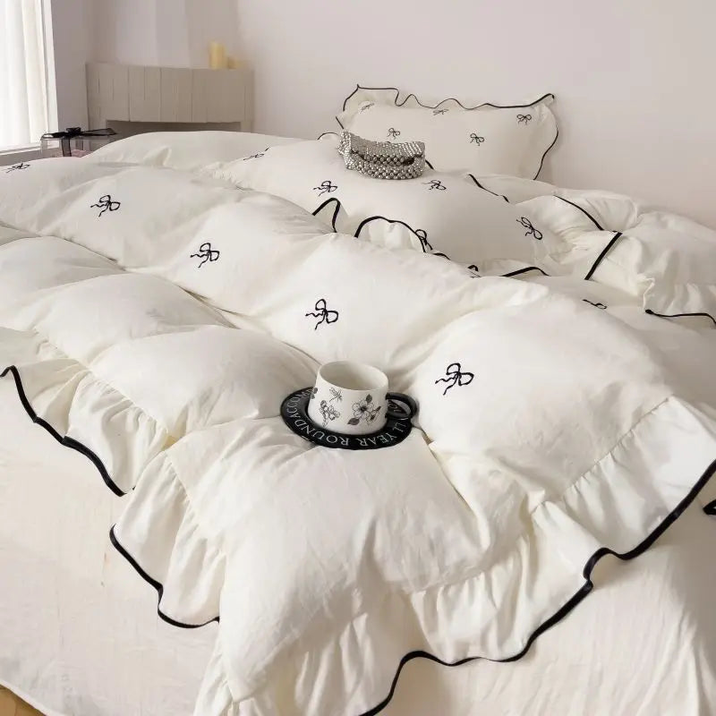 Set ruffles Duvet Cover