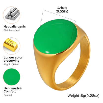 Chunky Open Twist Stackable Rings for Women, Blue Geometric Bold Enamel Crossover Statement Ring Band Waterproof