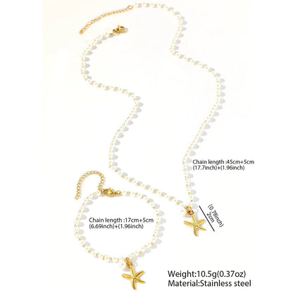 Set Jewelry Stainless Starfish For Women