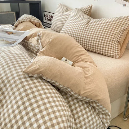 Duvet Cover Set 1/3 Pcs Soft Washed Quilt Cover and Pillowcase