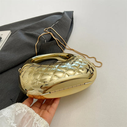 Handbags For Women Golden Clutch