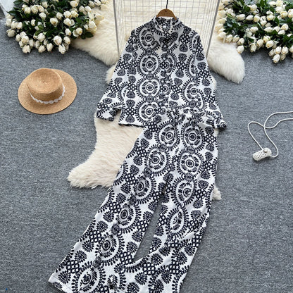 Elegant Women's Floral Two Piece
