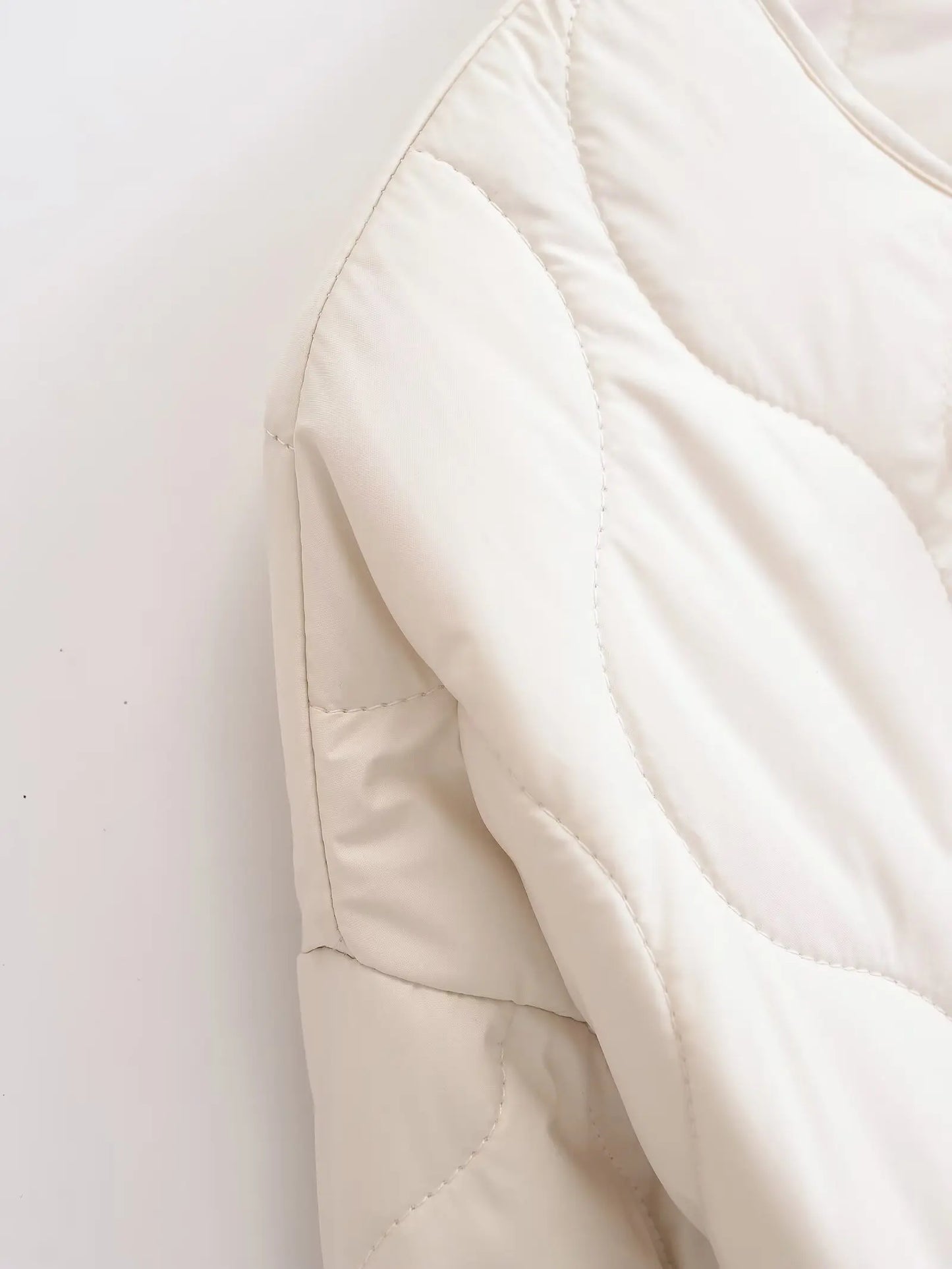 Elegant Casual and versatile neck bow Tie cotton Jacket For Women