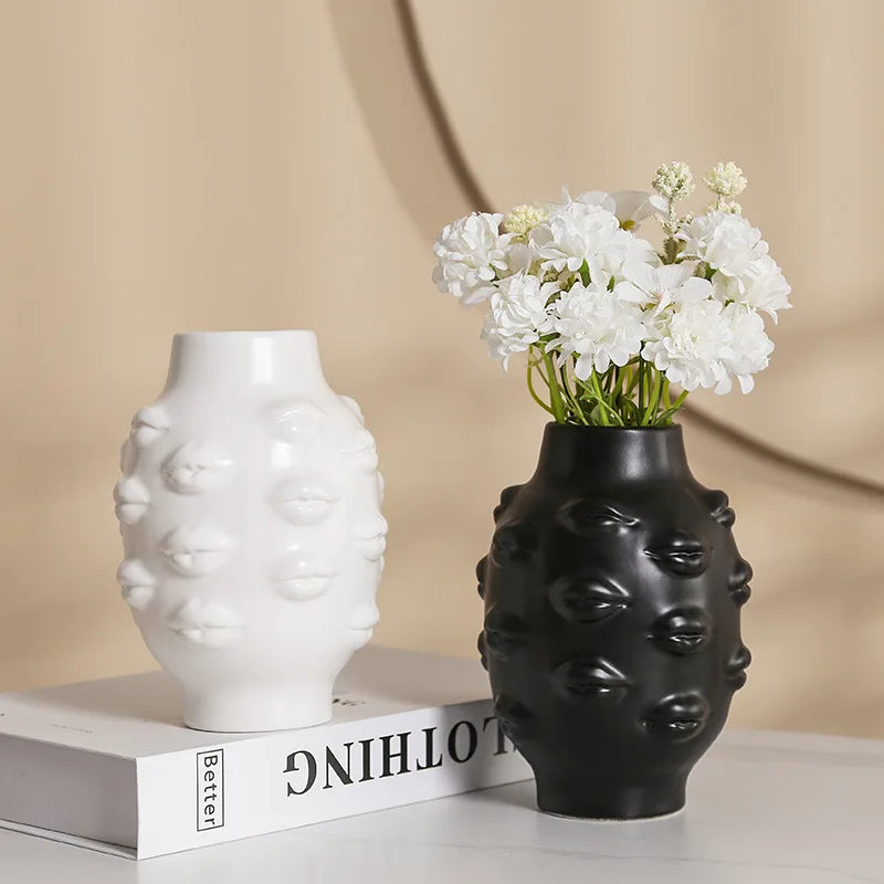 Vase Ceramic Flower for Home Decoration