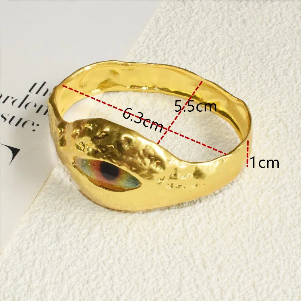 Gorgeous Hand Simple Bracelet Plated Eyes Nose Mouth Small Wrist Bangle For Women