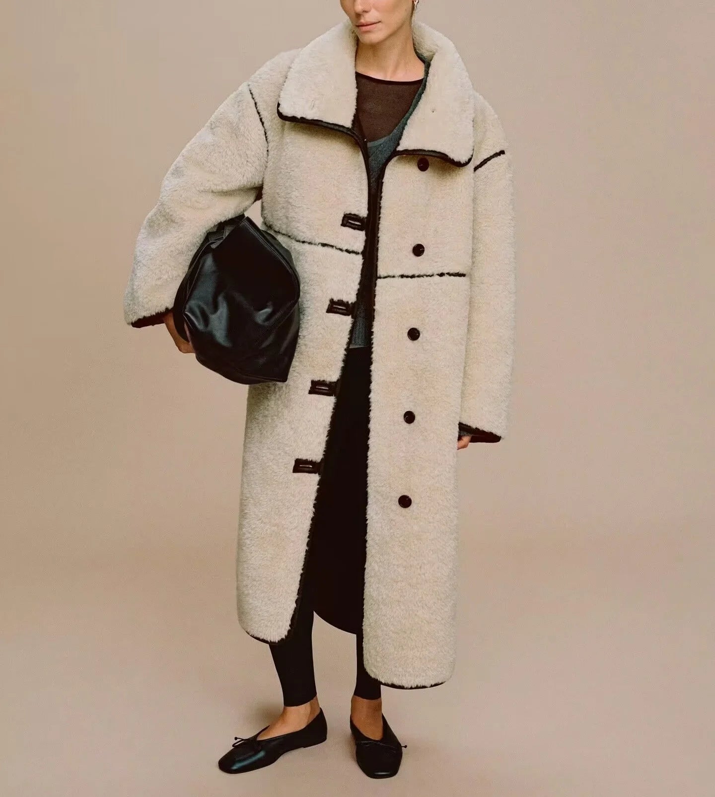 Elegant long faux fur coat New Style For Women