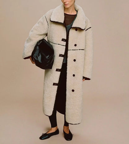 Elegant long faux fur coat New Style For Women