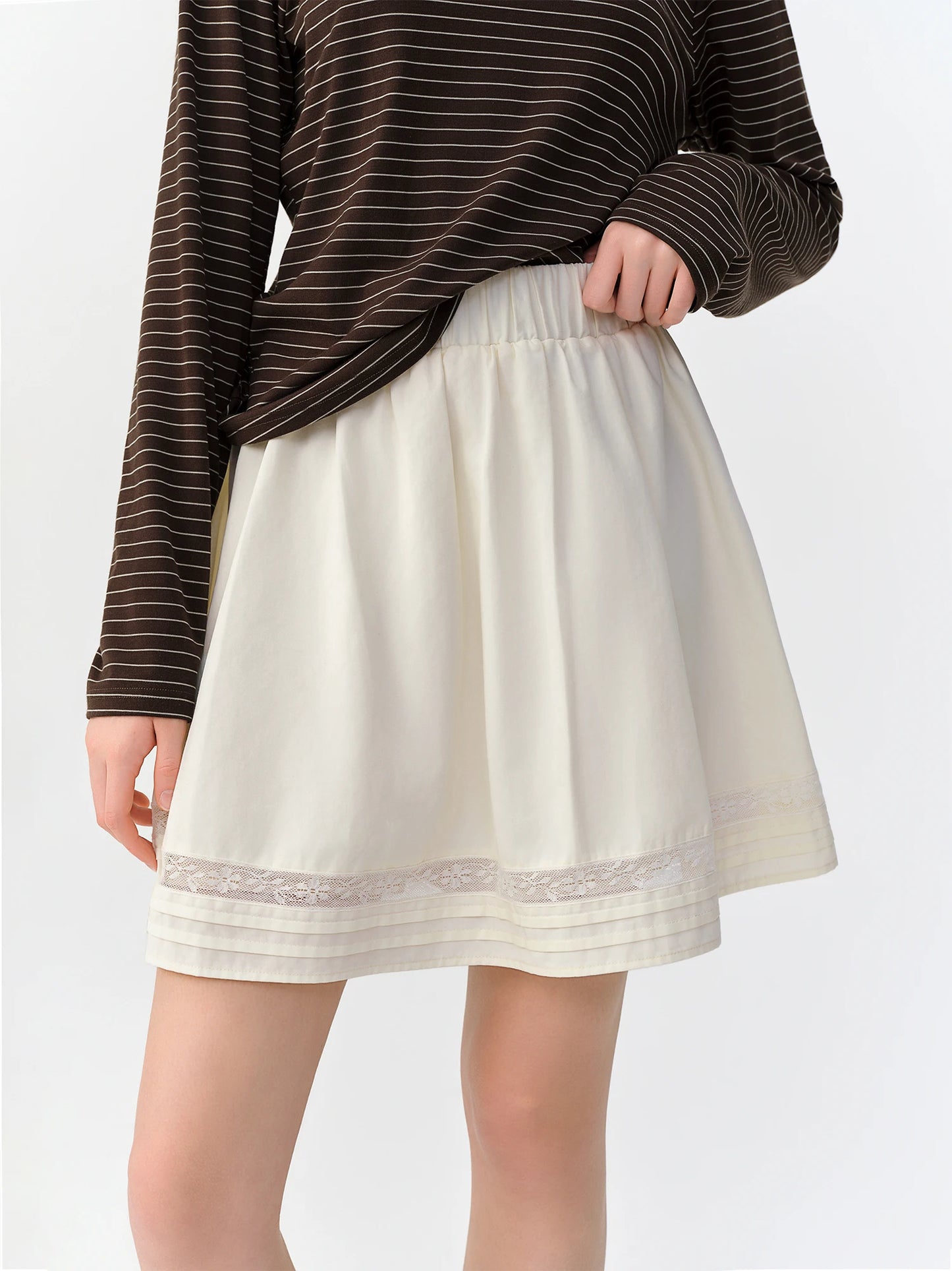 New Fall Women's Removable Lace Collar Long Sleeve Jacket & Skirt Set, Two-Way Blazer Set for Versatile Office Style
