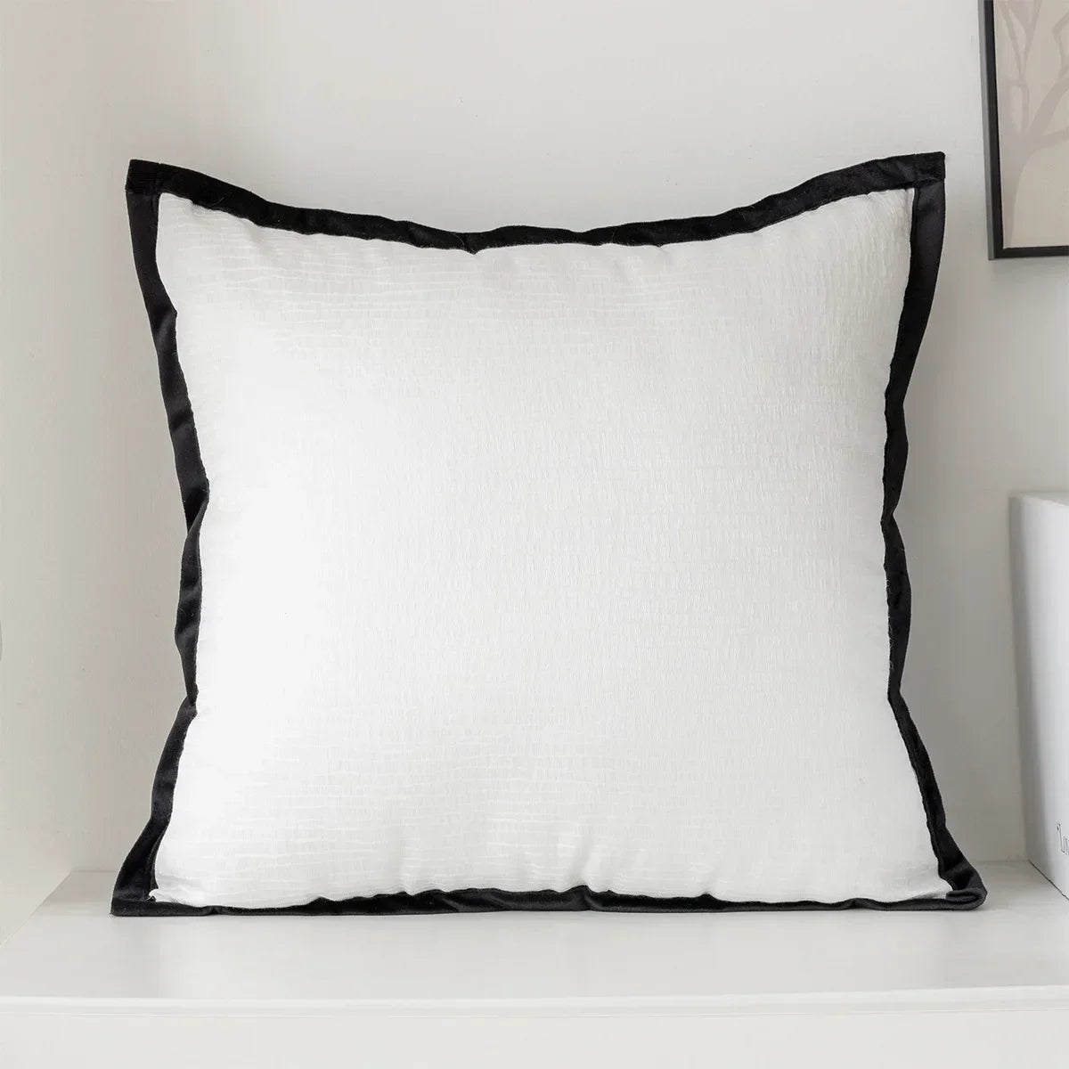 Modern Black and White Cushion Cover Light Luxury