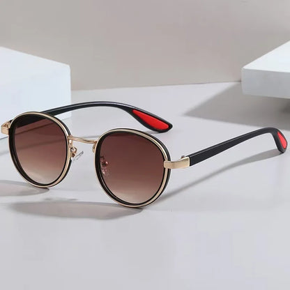 High Quality Woman Sun Glasses Man Vintage Designer Outdoor Sunglasses Men Round Fashion Plastic Titanium UV Protection Glasses