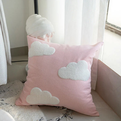 Wind Tulip Pillow Living Room Sofa Pillow Bedhead Waist Pillow Pink Cute Pumpkin Home
