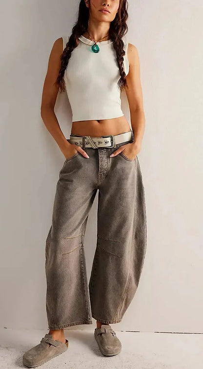 Loose denim pants Jeans For women