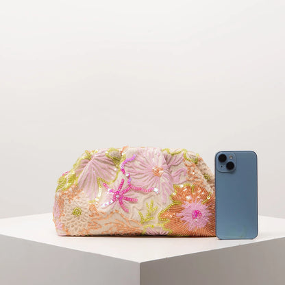 Clutch Bag,Sequin Bag,Floral Pop,Embroidery Bag,Gala Night,Party Outfits,Prom Bag,Wedding Items,Elegante,Gifts,Random Pattern