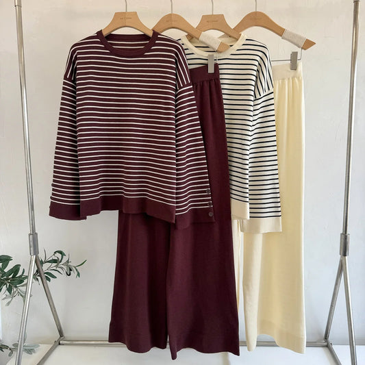 Elegant Two-Piece Set Women's Fashionable Autumn Winter