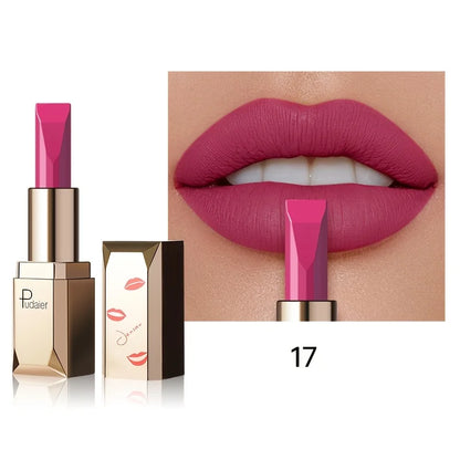 Long Lasting Matte Velvet Lipstick, Waterproof Sweat Resistant Formula, Silky Smooth Lip Color for Everyday & Valentine's Gift
