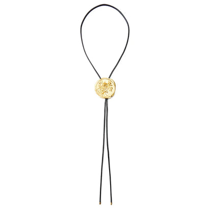 Vintage Style Round Metal Pendant for Women