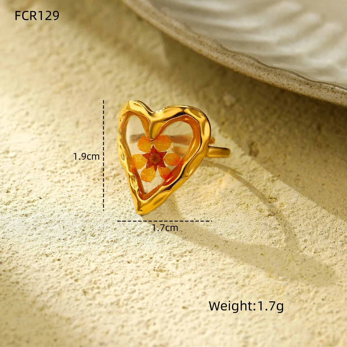 Modern Rings for Women Satinless Gold Plated