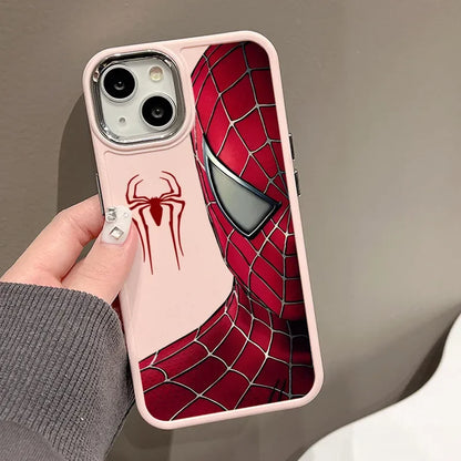 Spider Man Black White Phone Case For iPhone 16 15 14 13 12 11 Pro Max XR XS MAX 7 8 Plus