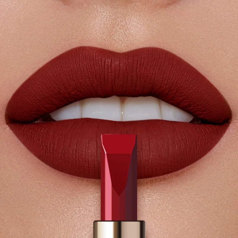 Long Lasting Matte Velvet Lipstick, Waterproof Sweat Resistant Formula, Silky Smooth Lip Color for Everyday & Valentine's Gift